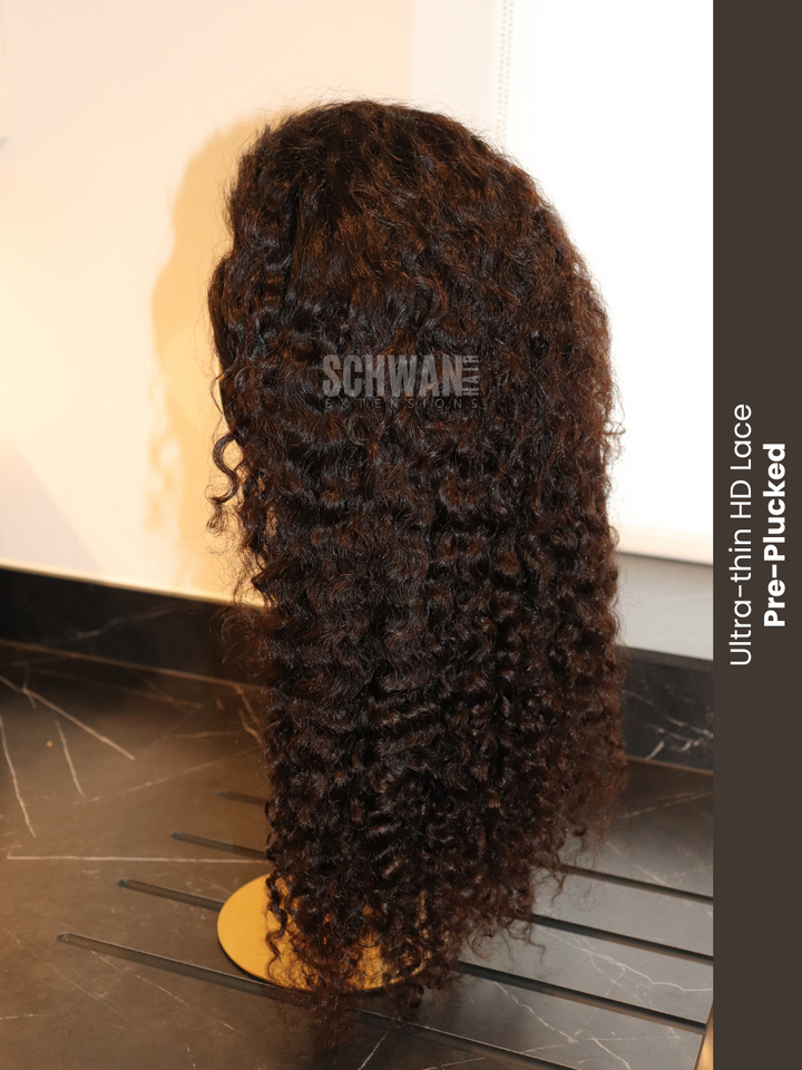 13x6 HD Frontal Wig: Cambodian Kinky Curly (Sample)