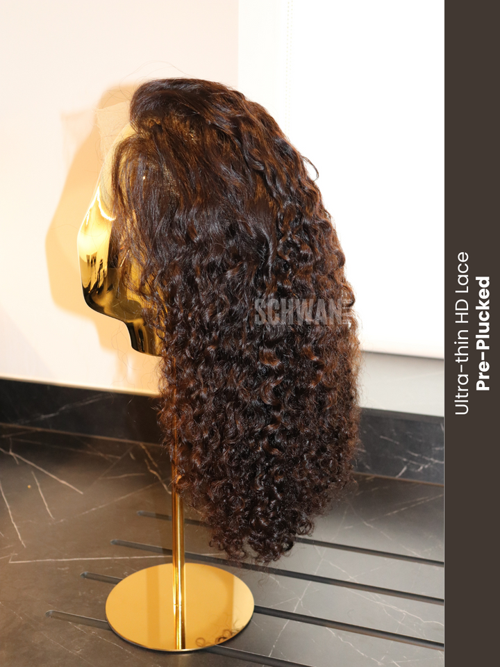 13x6 HD Frontal Wig: Cambodian Kinky Curly (Sample)