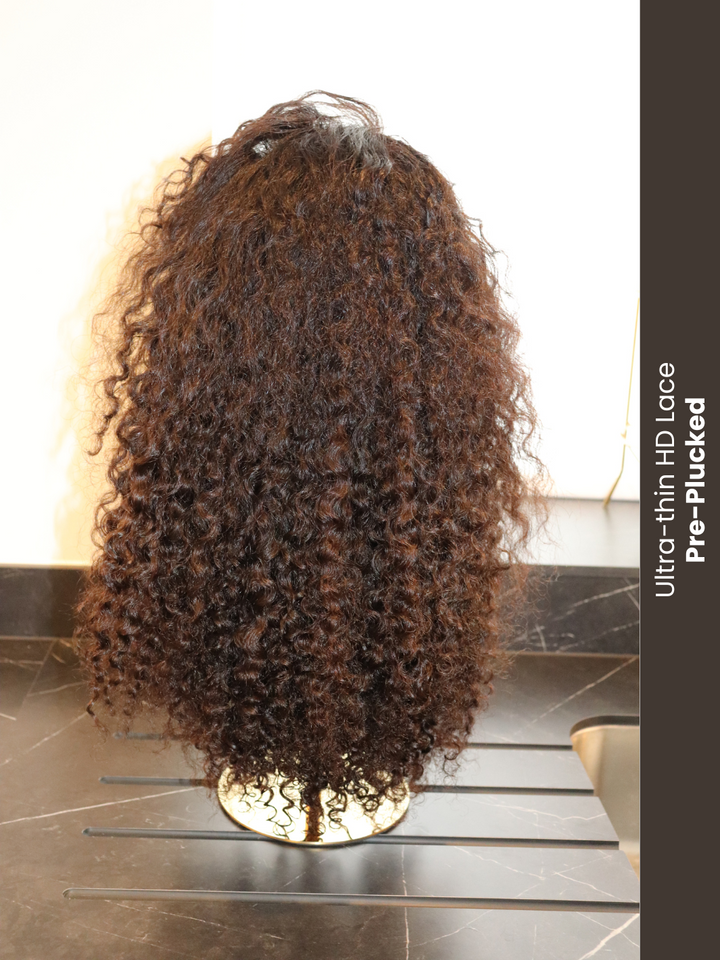 13x6 HD Frontal Wig: Cambodian Kinky Curly (Sample)