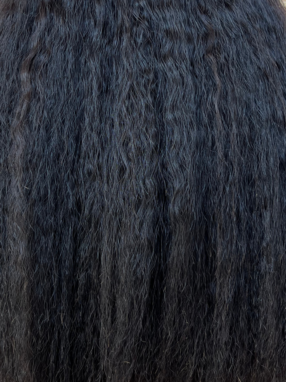 Raw Indian Kinky Straight  Close up