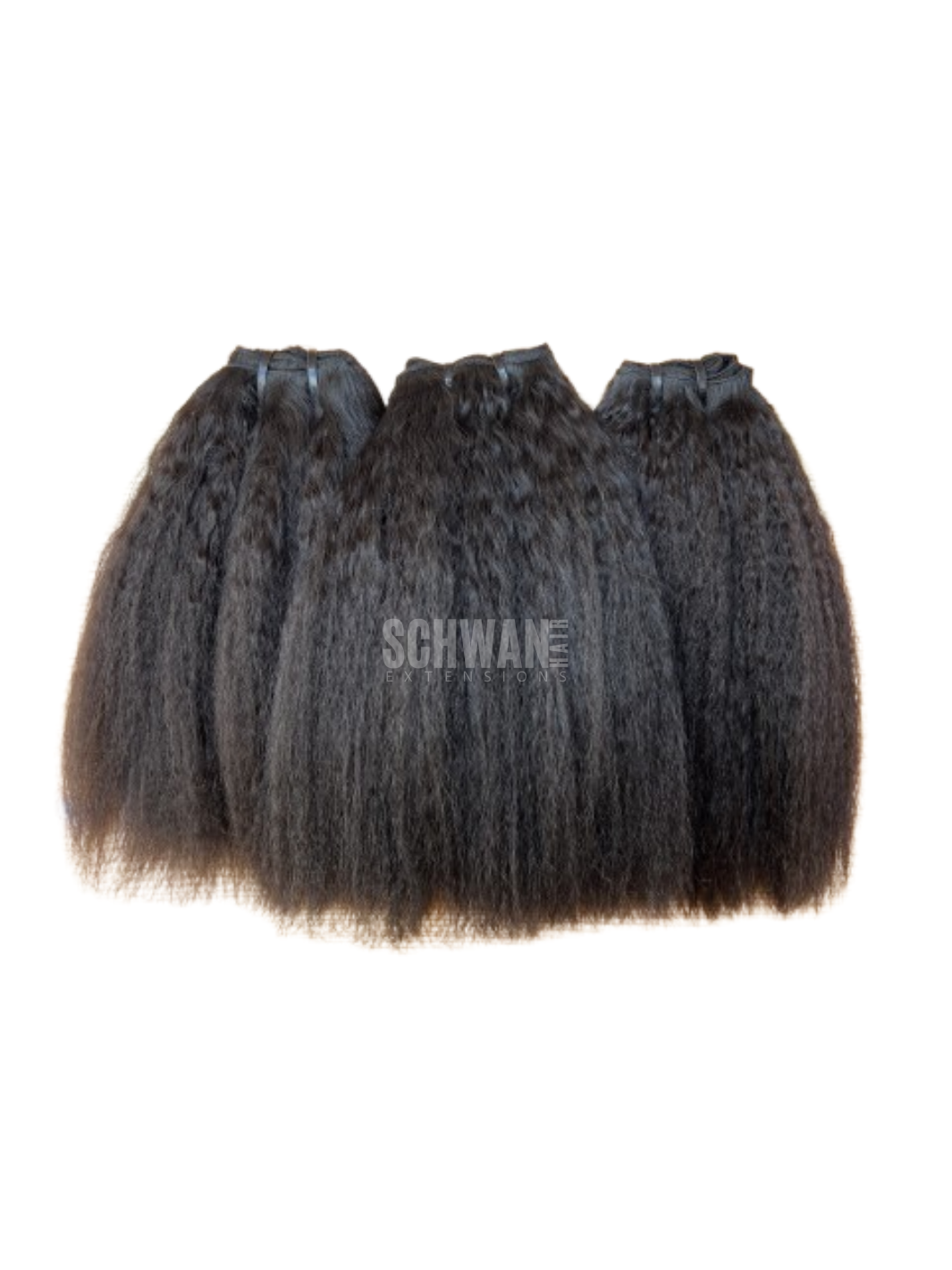 Raw Indian Kinky Straight Hair Wefts