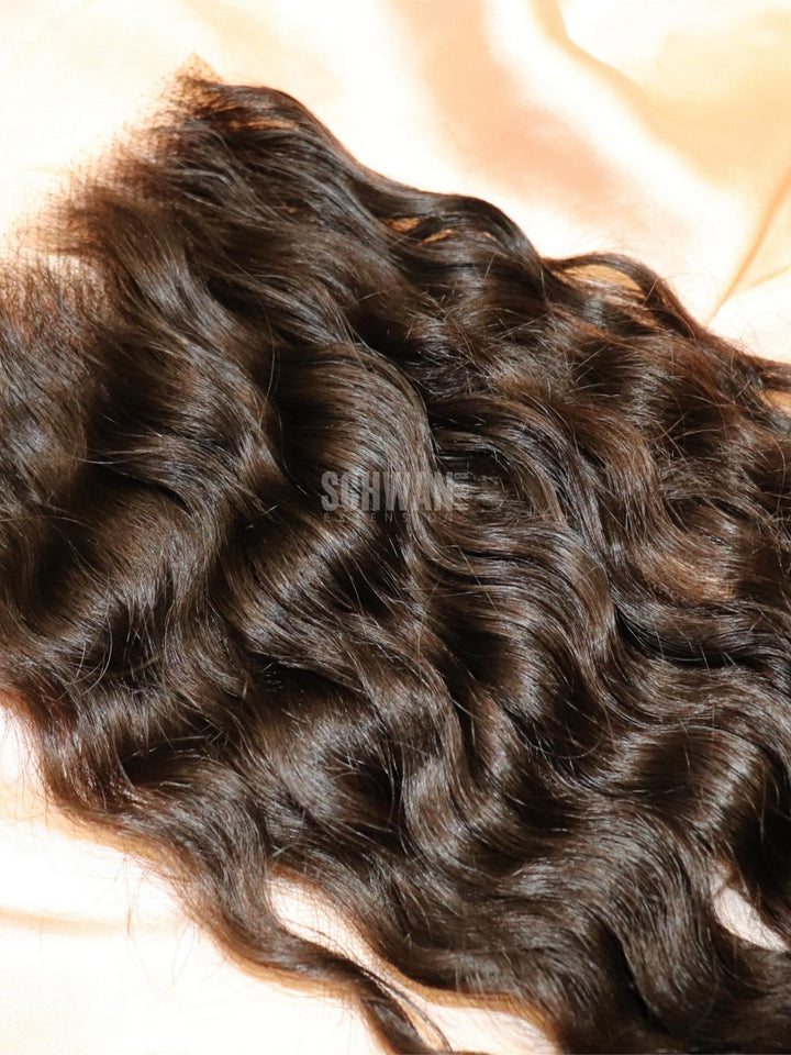 Raw Indian Deep Curly Closure with background
