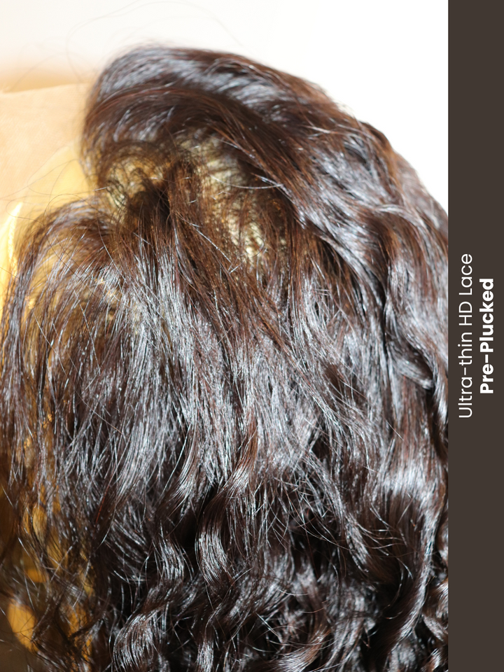 13x6 HD Frontal Wig: Cambodian Kinky Curly (Sample)