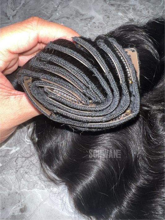 Raw Indian Wavy Clip-in Extensions 150g