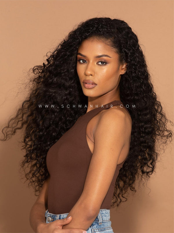 Raw Hair Indian Deep Curly Extensions 24inches