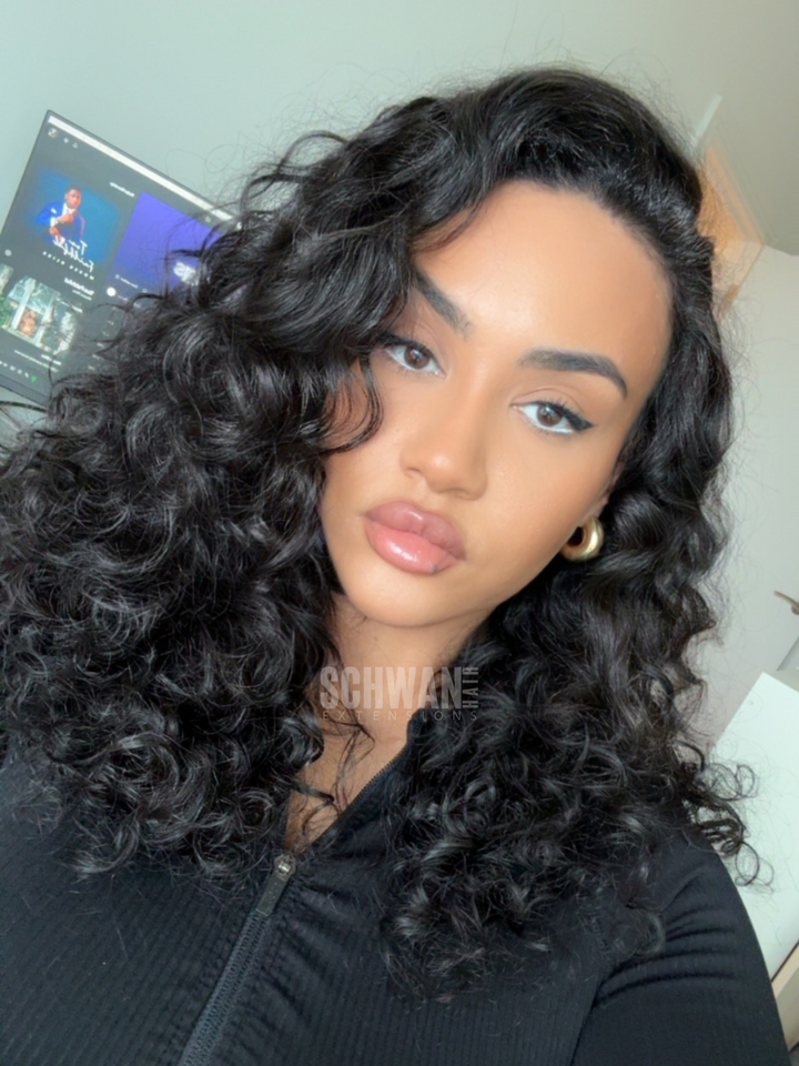 Raw Indian Natural Curly Flip Over Wig