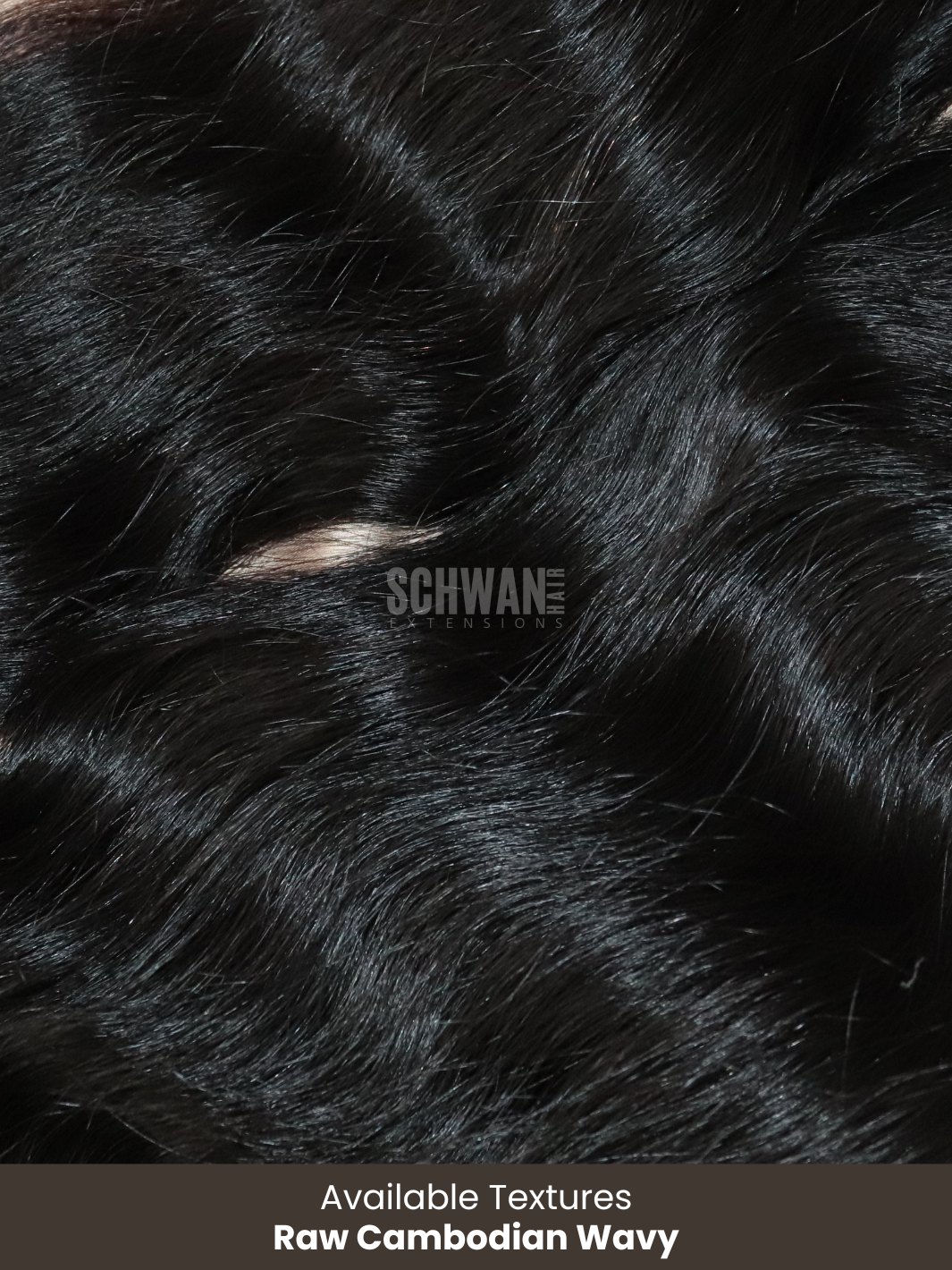Raw Cambodian Wavy Tape in extensions