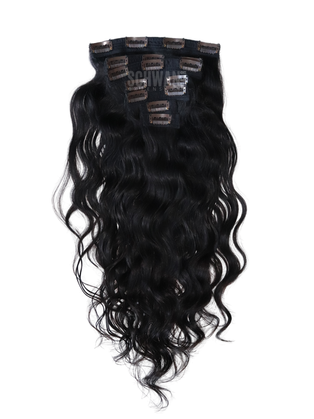 Raw Indian Wavy Clip-In Extensions – 150g