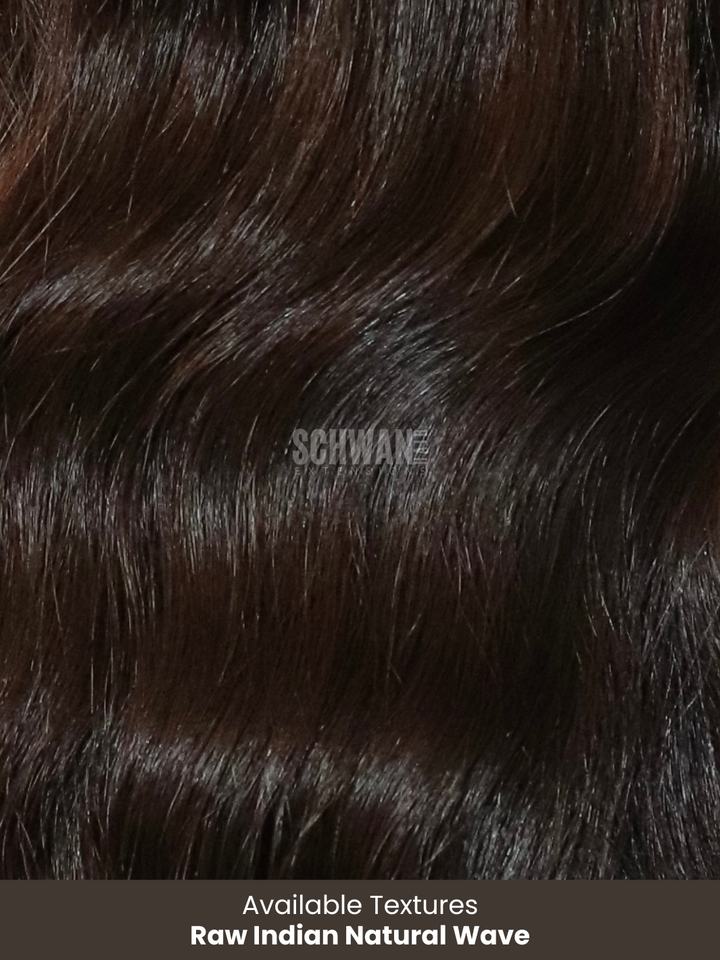 Raw Indian Wavy Tape in extensions 