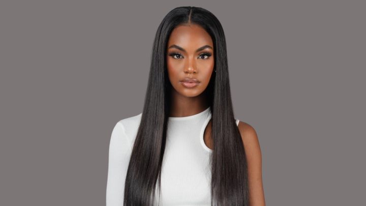 raw Indian straight middle part 24 inch u-part wig