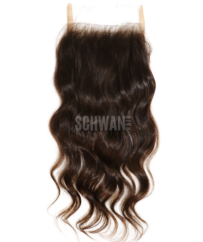 Raw Indian Wavy Hollywood HD Lace Closure - Schwan Hair Luxury raw hair extensions London